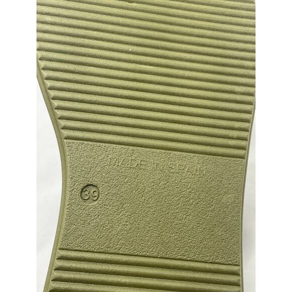 Anthropologie Platform Slide Sandals in Green Size 39/8.5 - Picture 12 of 12